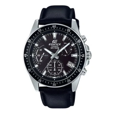 Casio Edifice Waterproof Men Mens Black Analog In Metallic