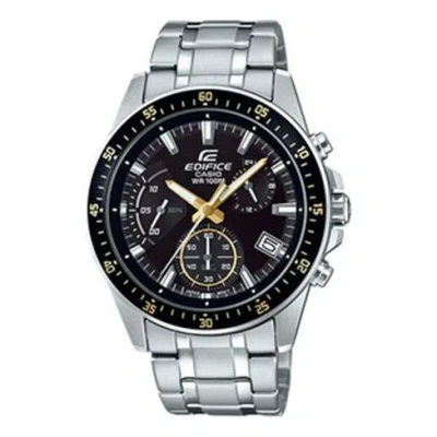 CASIO CASIO EDIFICE WATERPROOF MEN SILVER/ MENS BLACK ANALOG