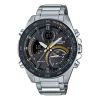 Casio Edifice Waterproof Sapphire Crystal Mens Silver Analog In Gray