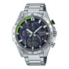 Casio Edifice Waterproof Sports Sapphire Crystal Solar Powered Mens In Metallic