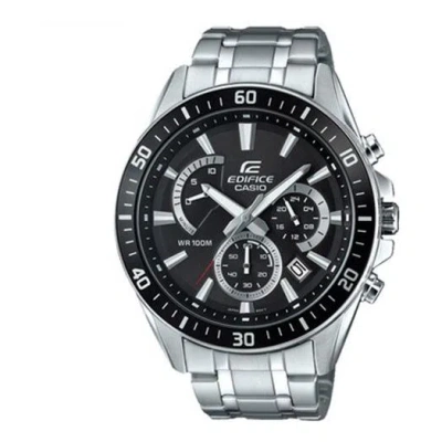 Casio Edifice Waterproof Sports Stainless Steel Strap Mens Black Analog