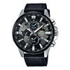 Casio Edifice Waterproof Stainless Steel Strap Quartz Sapphire Crystal Solar Powered Mens Black Anal