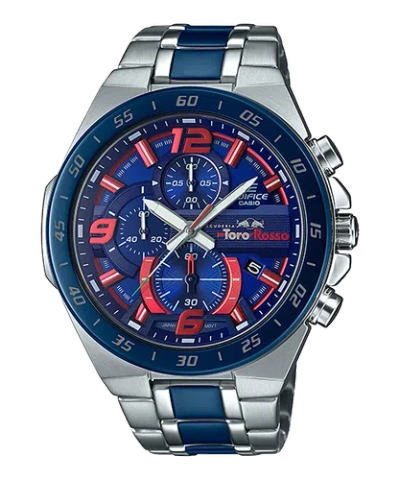 Pre-owned Casio Efr-564tr-2a Edifice X Scuderia Toro Rosso Formula One 2019 Limited