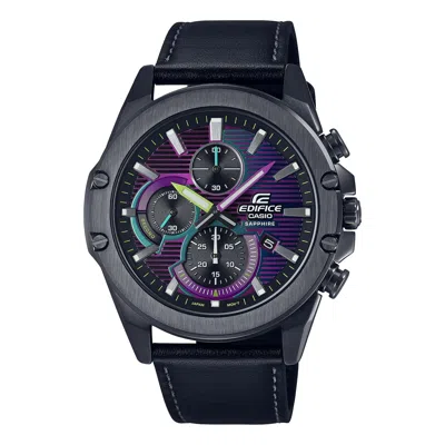 Casio Efr-s567cpl-1auprc Waterproof Edifice Sapphire Crystal Mens In Black