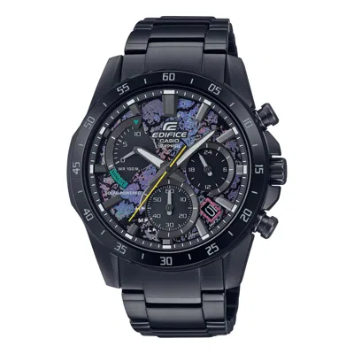 Casio Efs-s580cp-1avuprc Waterproof Edifice Solar Powered Mens Analog In Black