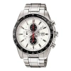 Casio Endifice Series Business Waterproofes Men's Stainless Steel Strap Mens White Analog In Metallic