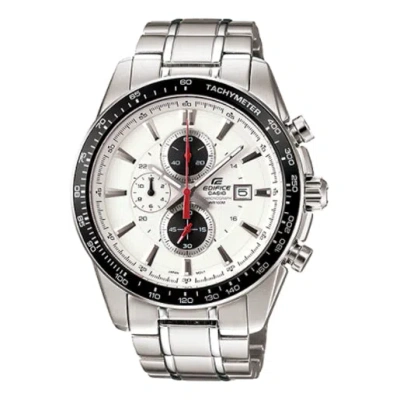 Casio Endifice Series Business Waterproofes Men's Stainless Steel Strap Mens White Analog In Metallic