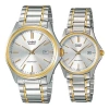 Casio Enticer&vintage Series Classic Vintage Simplistic Casual Fashion Couple Silver Analog In Metallic