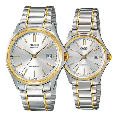 Casio Enticer&vintage Series Classic Vintage Simplistic Casual Fashion Couple Silver Analog In Metallic
