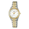 Casio Enticer Series Waterproof Silver/white/goldsilver Analog In Metallic