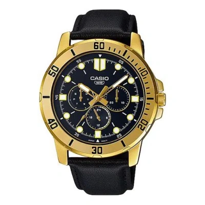 Casio Enticer Serieses Men's Gold Mens Black Analog