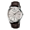 Casio Enticer Simplistic Leatherband Quartz Men's Mens Brown Analog