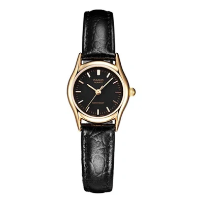 Casio Enticer Vintage Small Black Analog In Metallic
