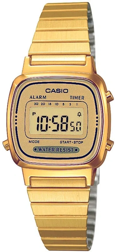 Casio Eu Watches Mod. La670wega-9ef In Gold