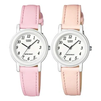 Casio Fashion Analog Watch 'pink Orange White'