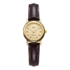 Casio Female Dress Japan / South Korea Fashion Gold Analog In Brown
