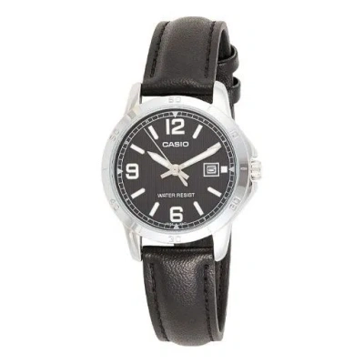 Casio Female Dress Japan / South Korea Fashion Quartz Black Analog In Brown
