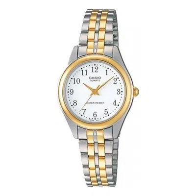 Casio Female Dress Japan / South Korea Fashion Silvergold Analog In Metallic