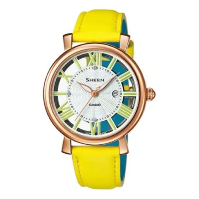 Casio Female Sheen Japan / South Korea Fashion Yellow Analog