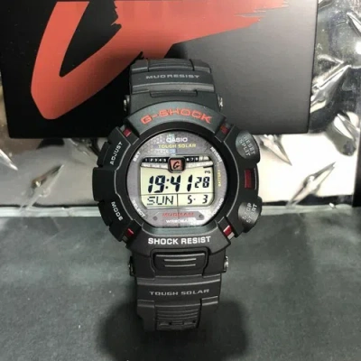 Pre-owned Casio G-9010-1 G-shock Mudman Tough Solar Watch