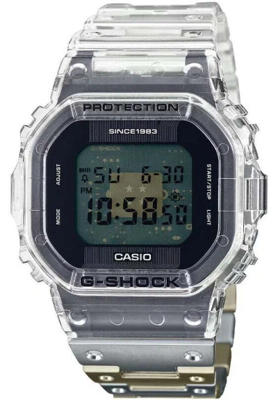Pre-owned Casio G-shock 40th Anniversary Clear Remix Men's Watch Dwe-5640rx-7