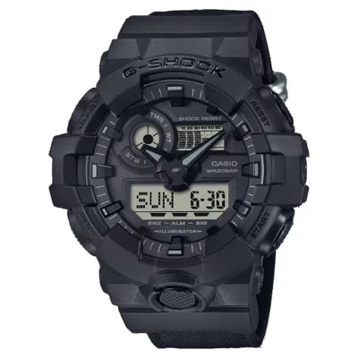 Casio G-shock Alarm Quartz Analog-digital Black Dial Men's Watch Ga-700bce-1a In Black / Digital