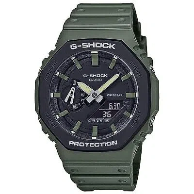 Pre-owned Casio G-shock Analog-digital Black Dial Men Ga-2110su-3adr ( G1065 )