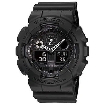 Pre-owned Casio G-shock Analog-digital Black Dial Men's Watch-ga-100-1a1dr (g270)