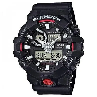 Pre-owned Casio G-shock Analog-digital Black Dial Men's Watch-ga-700-1adr (g714)