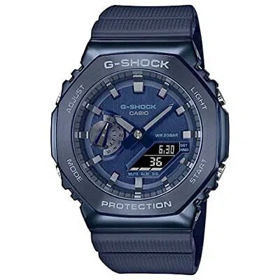 Pre-owned Casio G-shock Analog-digital Blue Dial Men Gm-2100n-2adr (g1162)
