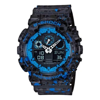 Casio G-shock Analog-digital 'blue' In Black