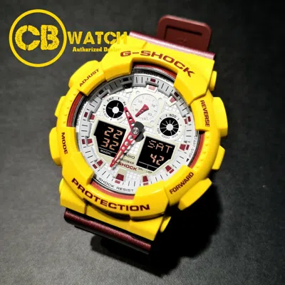 Pre-owned Casio G-shock Analog Digital Ga-100cs-9a Men's Sports X-large Watch