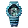 Casio G-shock Analog-digital 'green' In Blue