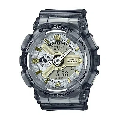 Pre-owned Casio G-shock Analog-digital Grey Dial Women Gma-s110gs-8adr (g1224)