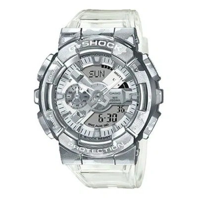 Casio G-shock Analog-digital 'grey White' In Metallic
