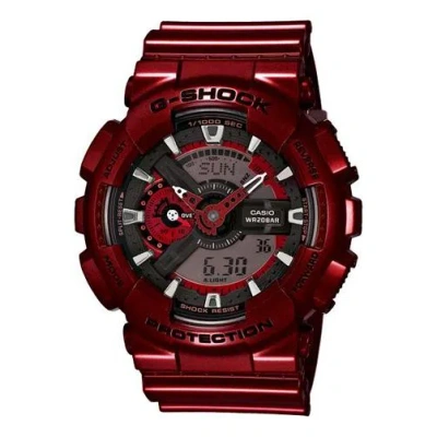 Casio G-shock Analog-digital 'red' In Burgundy