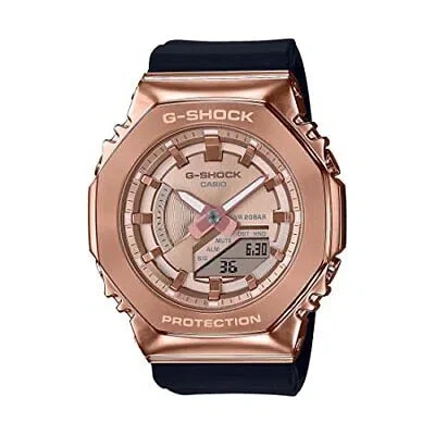 Pre-owned Casio G-shock Analog-digital Rose Gold Dial Women Gm-s2100pg-1a4dr (g1165)