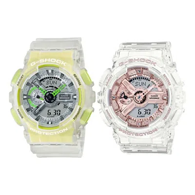 Casio G-shock Analog-digital 'white' In Multi