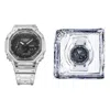Casio G-shock Analog-digital 'white' In Metallic