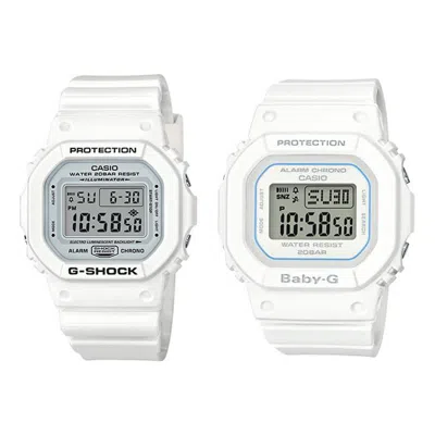 Casio G-shock & Baby-g Set 'white'