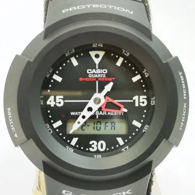 Pre-owned Casio G-shock Aw-500e-1ejf Black Men's Watch In Box
