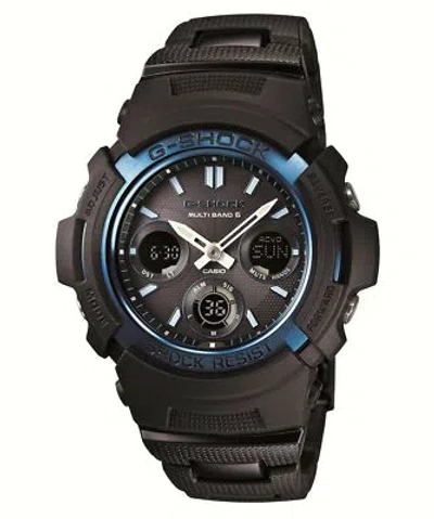 Pre-owned Casio G-shock Awg-m100bc-2ajf [g-shock Black／blue] Japan Domestic