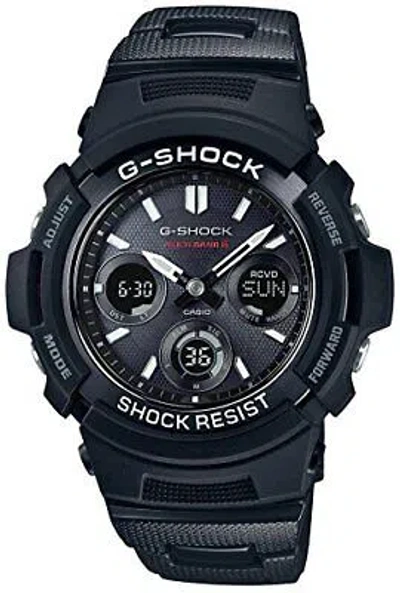 Pre-owned Casio G-shock Awg-m100sbc-1ajf Radio Wave Solar Men's Watch