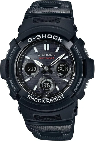 Pre-owned Casio G-shock Awg-m100sbc-1ajf Radio Wave Solar Men's Watch In Box Japan