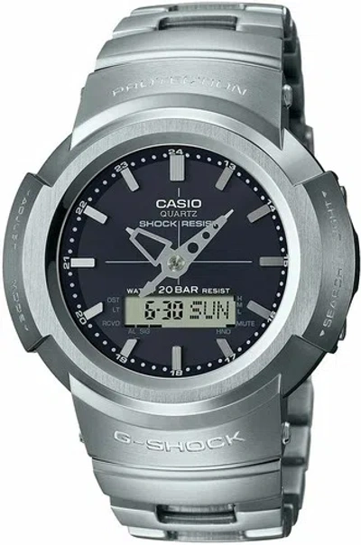 Pre-owned Casio G-shock Awm-500d-1a Solar Radio Men's Watch Multiband 6 In Box