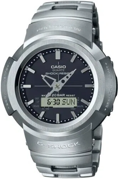 Pre-owned Casio G-shock Awm-500d-1ajf Full Metal Japan Solar Atomic Radio Men`s Watch