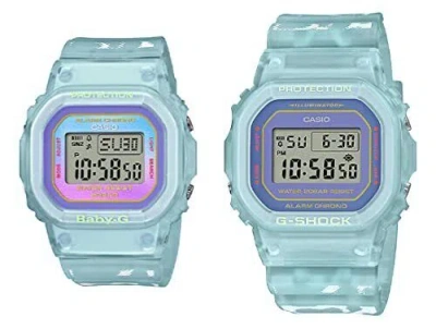 Pre-owned Casio G-shock Baby-g Slv-21b-2 Men's And Women's Watch C