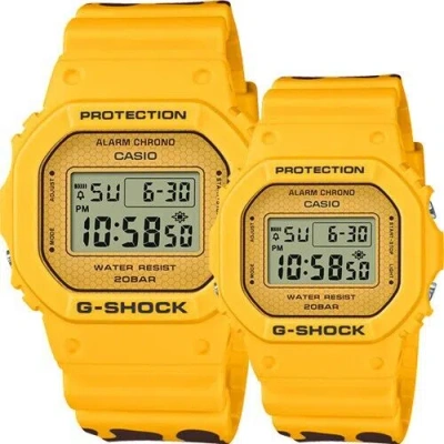 Pre-owned Casio G-shock Baby-g Yellow Honey Bee Couple Valentine Watch Set Slv-22b-9d