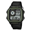 Casio G Shock Battery Sports /green Quartz Mens Black Digital