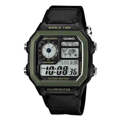 Casio G Shock Battery Sports /green Quartz Mens Black Digital
